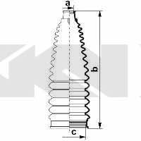 Tie rod boot, set GKN-Spidan 84079