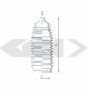 Tie rod boot, set GKN-Spidan 84148