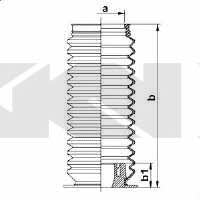 Tie rod boot, set GKN-Spidan 83858