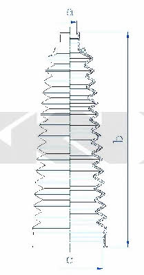 Tie rod boot, set GKN-Spidan 84251
