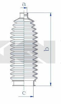 Tie rod boot, set GKN-Spidan 84224