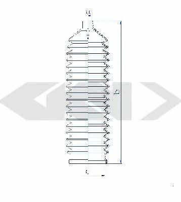Tie rod boot, set GKN-Spidan 84261