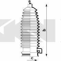 Tie rod boot, set GKN-Spidan 84030