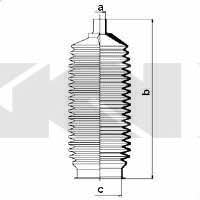Tie rod boot, set GKN-Spidan 84075