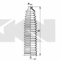 Tie rod boot, set GKN-Spidan 84072