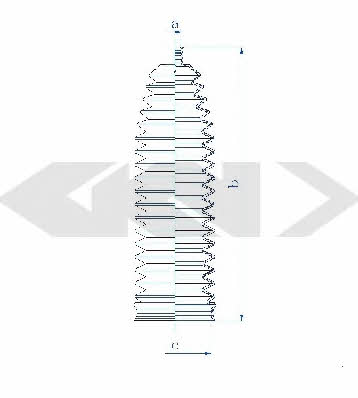 Tie rod boot, set GKN-Spidan 84135