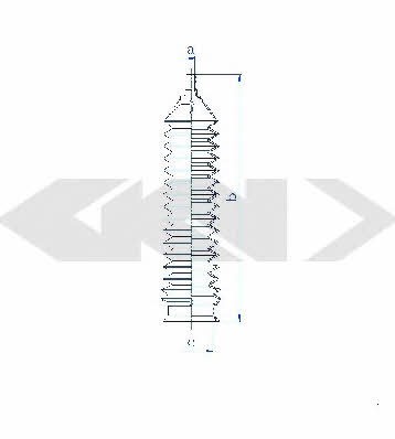 Tie rod boot, set GKN-Spidan 84202
