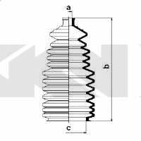 Tie rod boot, set GKN-Spidan 83926