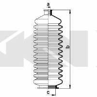 Tie rod boot, set GKN-Spidan 83832