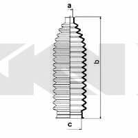 Tie rod boot, set GKN-Spidan 83842