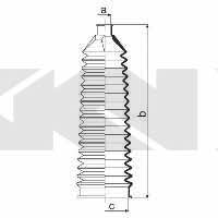 Tie rod boot, set GKN-Spidan 84018