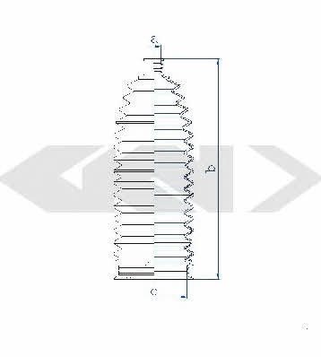 Tie rod boot, set GKN-Spidan 84128