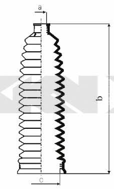 Tie rod boot, set GKN-Spidan 84102