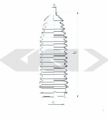 Tie rod boot, set GKN-Spidan 84189