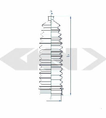 Tie rod boot, set GKN-Spidan 84127