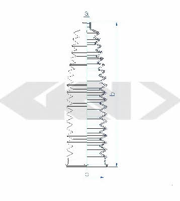 Tie rod boot, set GKN-Spidan 84137