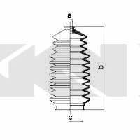 Tie rod boot, set GKN-Spidan 83816