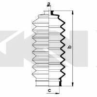 Tie rod boot, set GKN-Spidan 83860
