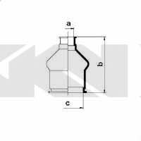 Tie rod boot, set GKN-Spidan 83982