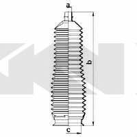 Tie rod boot, set GKN-Spidan 83905