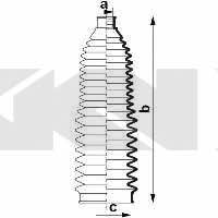 Tie rod boot, set GKN-Spidan 83921