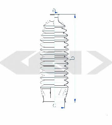 Tie rod boot, set GKN-Spidan 83929