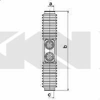 Tie rod boot, set GKN-Spidan 83604