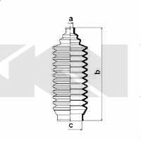 Tie rod boot, set GKN-Spidan 83692