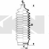 Tie rod boot, set GKN-Spidan 84046