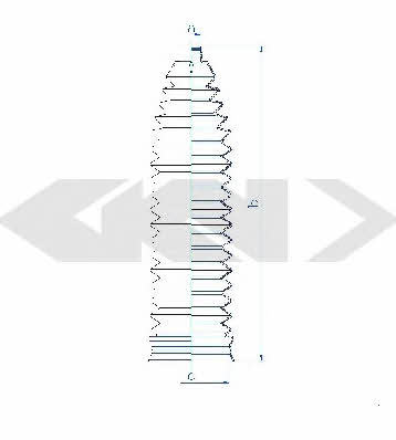 Tie rod boot, set GKN-Spidan 84144