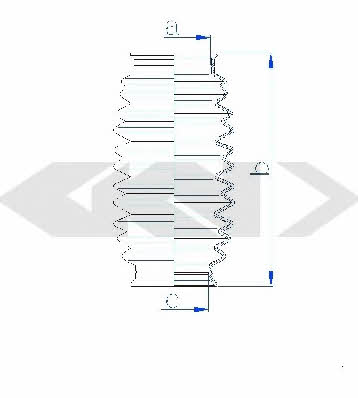 Tie rod boot, set GKN-Spidan 84178