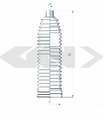 Tie rod boot, set GKN-Spidan 84190