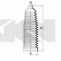 Tie rod boot, set GKN-Spidan 83782