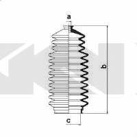 Tie rod boot, set GKN-Spidan 83817