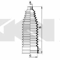 Tie rod boot, set GKN-Spidan 83843
