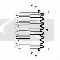 Tie rod boot, set GKN-Spidan 83660