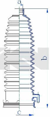Tie rod boot, set GKN-Spidan 84273