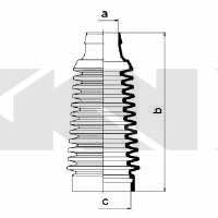 Tie rod boot, set GKN-Spidan 83532