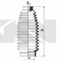 Tie rod boot, set GKN-Spidan 83678