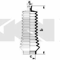 Tie rod boot, set GKN-Spidan 83847