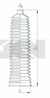 Tie rod boot, set GKN-Spidan 84215