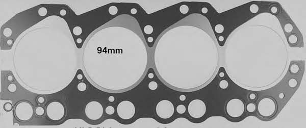 Glaser H11071-10 Gasket, cylinder head H1107110