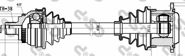 GSP 203060 Drive shaft 203060