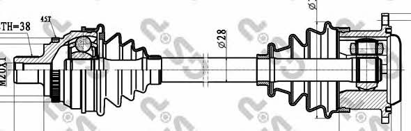 GSP 203061 Drive Shaft 203061