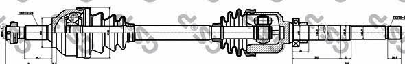 GSP 210265 Drive shaft 210265 210265 GSP Drive shaft