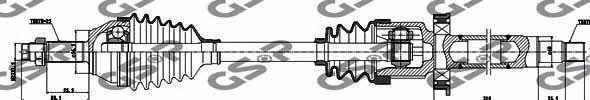 Axle shaft Mazda 121: 218032 GSP Drive shaft