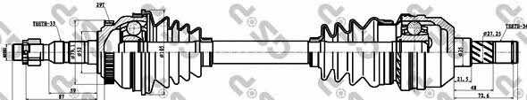 GSP 244038 Drive shaft 244038