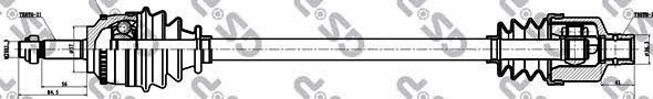 Axle shaft Renault Megane: 250021 GSP Drive shaft