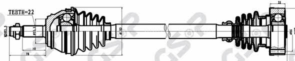 261009 GSP Drive shaft