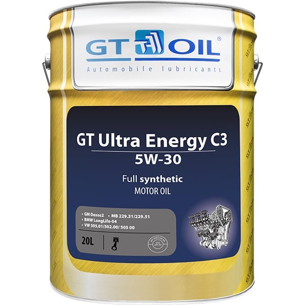 Gt oil 88 09 05 94 07 943 Engine oil Gt oil GT Ultra Energy C3 5W-30, 20L 8809059407943